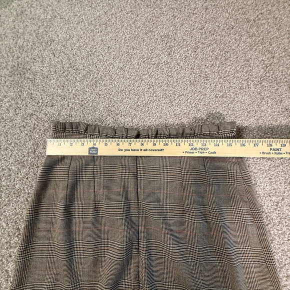 Like new! Topshop plaid brown, black, and red high waisted ruffle top skirt l 10 - Picture 5 of 6